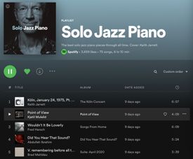 solo jazz piano playlist